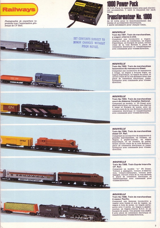 1973-74 Catalogue - Tri-ang Railways in Canada and the USA